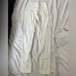 NWT Offline By Aerie White Leggings With Sheer Panel